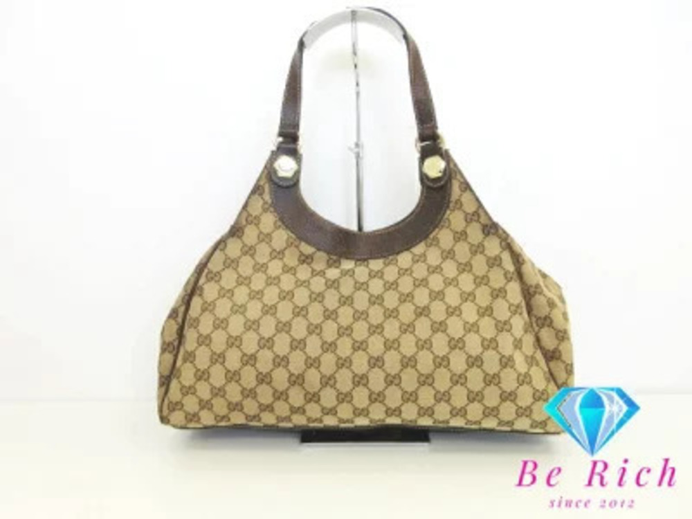 Gucci Handbag GG canvas brown beige bag